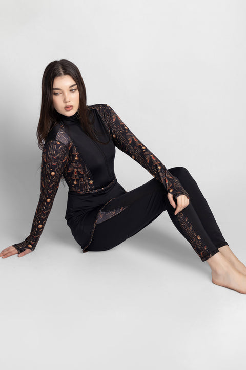 BURKINI 4 PIECE BLACK THRONE