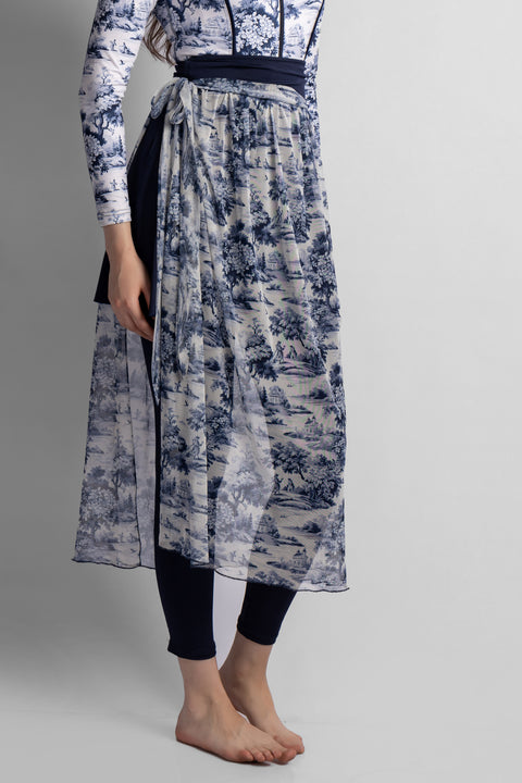 -BLUE WILLOW COVER UP-