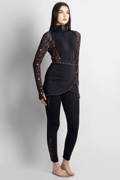 BURKINI 4 PIECE BLACK THRONE